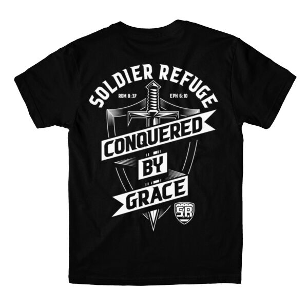 CONQUERED BY GRACE - T-SHIRT - $TKUFPS$ Thumbnail